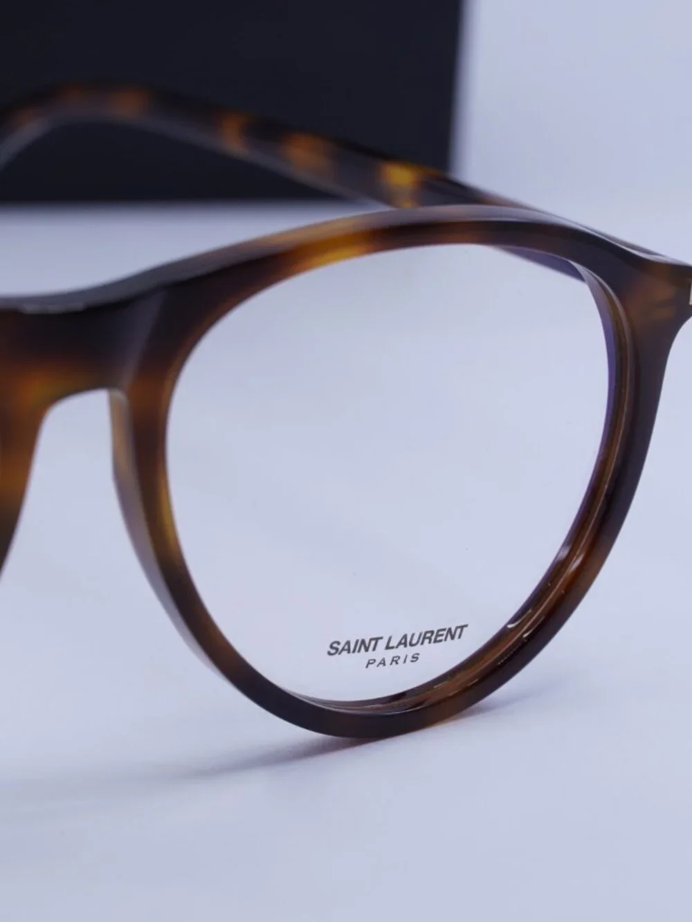 Saint Laurent SL667 002 Aviator Sunglasses - Havana / Grey